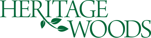 Heritage Woods logo green