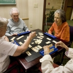 Seniors playing game